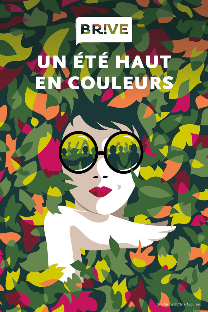 Affiche de l'été culturel 2021 programmé par la ville de Brive