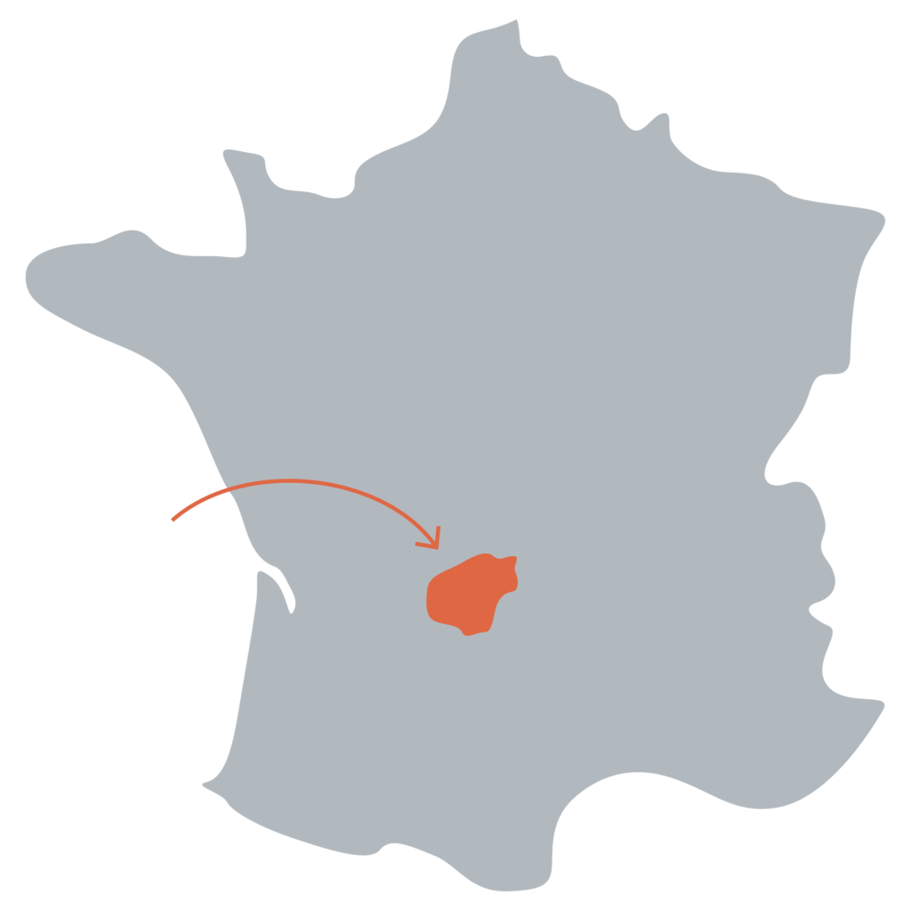 Carte de la France département de la Corrèze