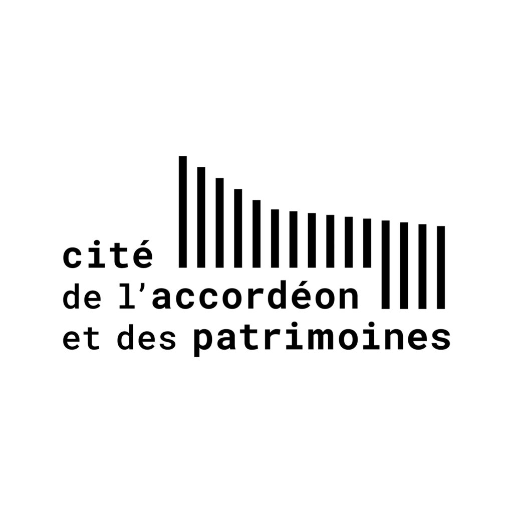 Variante du logotype de la Cité de l'accordéon en noir