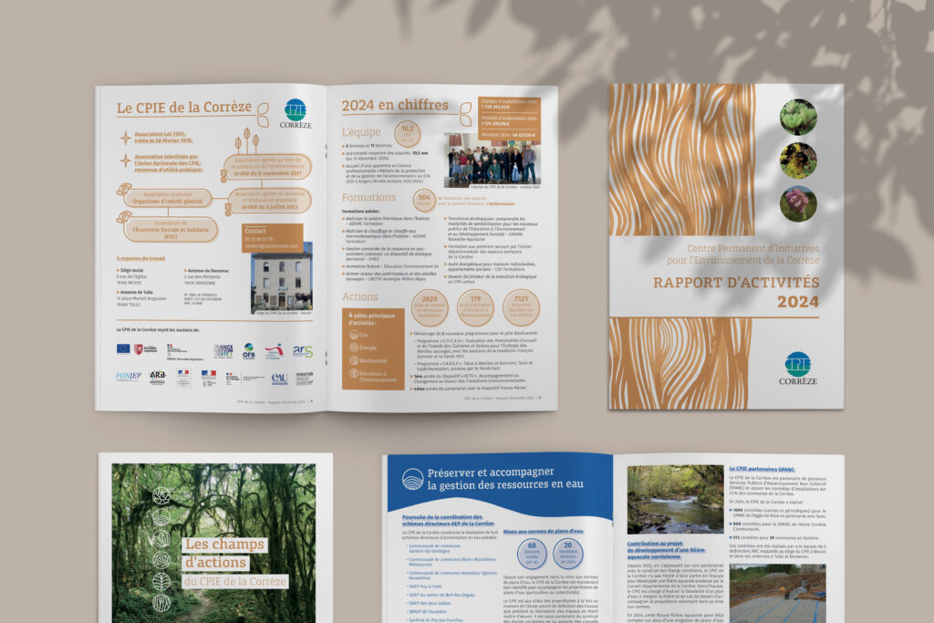 Rapport d'activités 2024 du CPIE de la Corrèze, extraits de pages