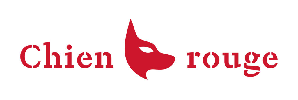 Variante allongée du logo de la collection Chien Rouge