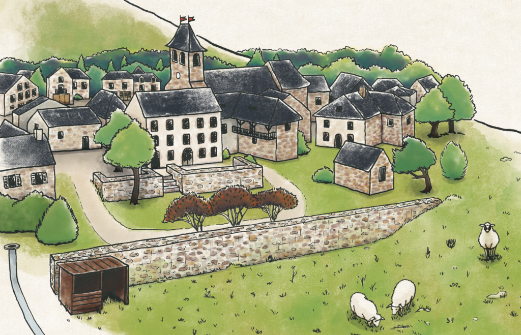 Illustration du village de Sérilhac